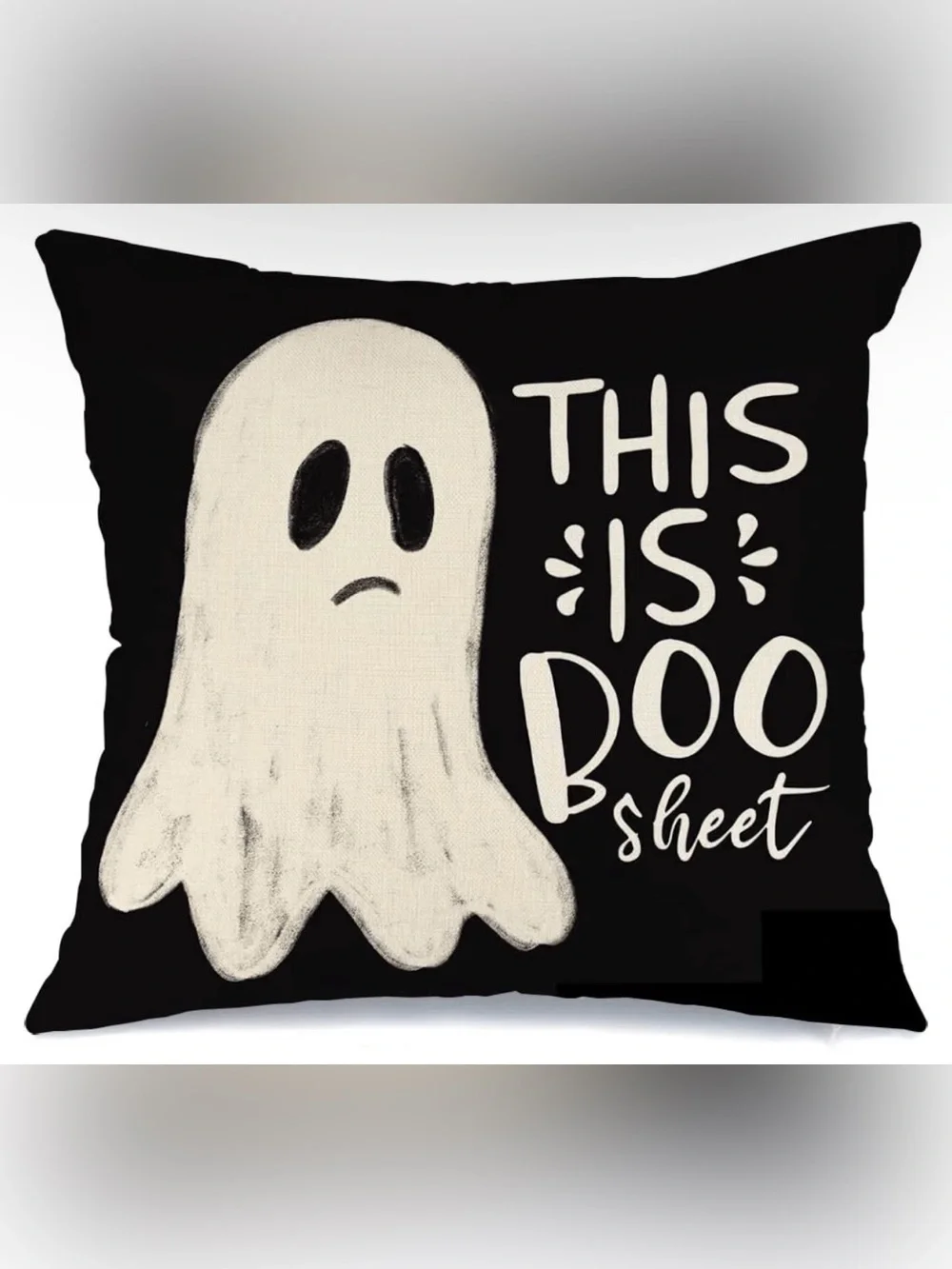 NWT Halloween Pillow Cover 18X18 Inch Ghost